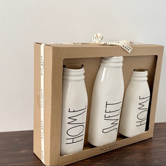 Rae Dunn HOME SWEET HOME Bud Vases - Picture 2 of 4